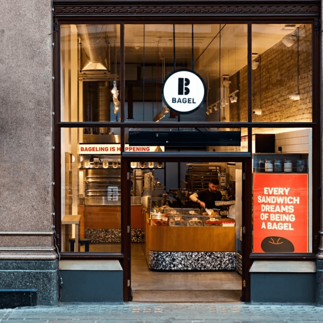 B BAGEL, LONDON | LIGHTING SUPPLY - DYKE & DEAN
