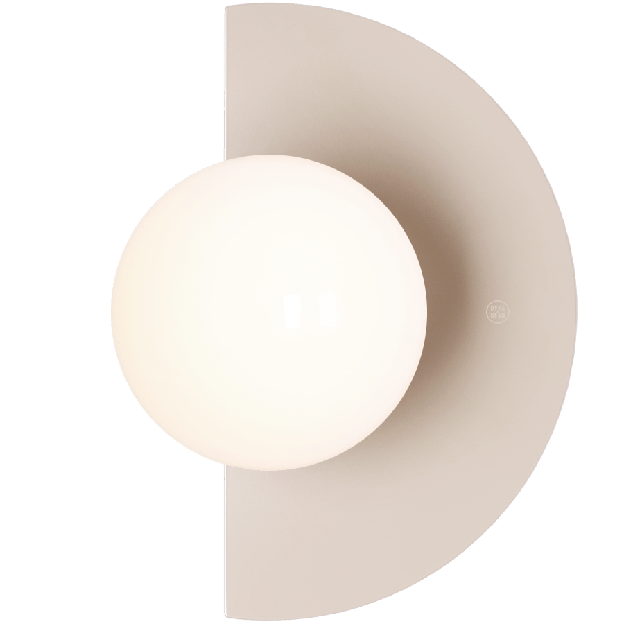 CANDY LOOP GLOBE WALL LIGHT BEIGE - DYKE & DEAN