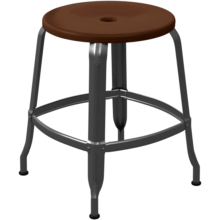 CHAISES NICOLLE METAL STOOL WOOD 45 - DYKE & DEAN