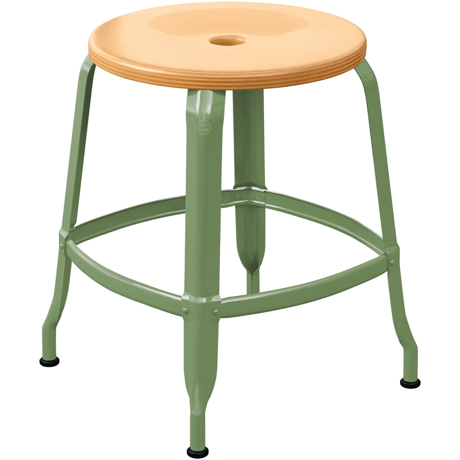 CHAISES NICOLLE METAL STOOL WOOD 45 - DYKE & DEAN