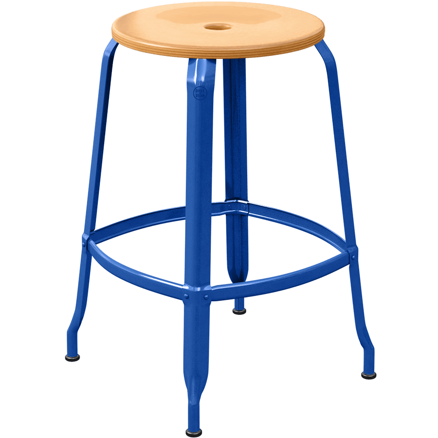 CHAISES NICOLLE METAL STOOL WOOD 65 - DYKE & DEAN