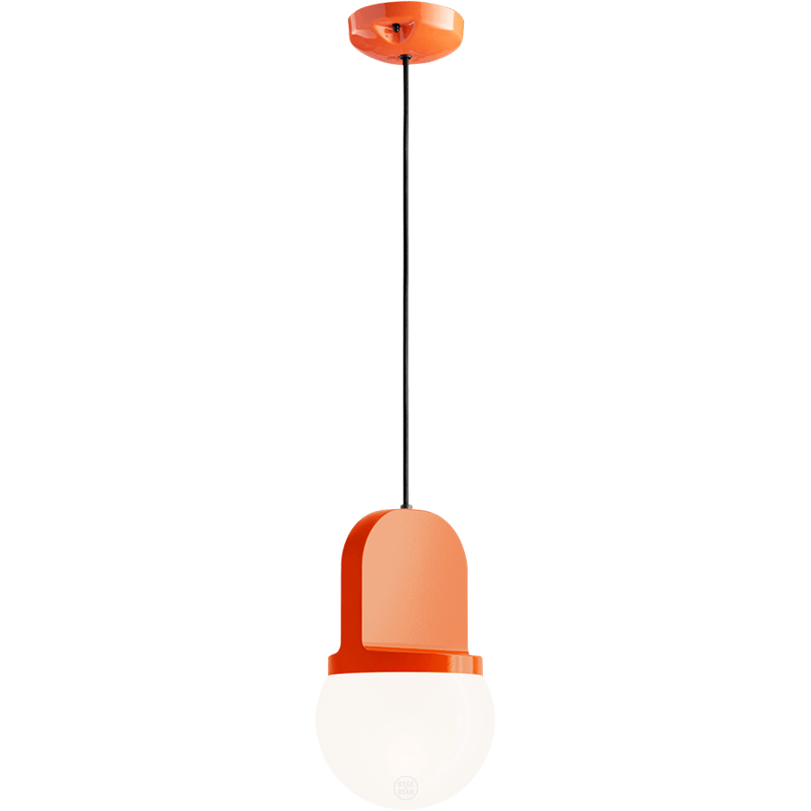 HABEA CERAMIC PENDANT LIGHT OPAL GLASS - DYKE & DEAN