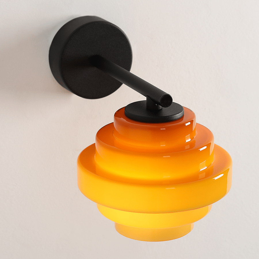 JELLY GLASS WALL LIGHT HONEY - DYKE & DEAN
