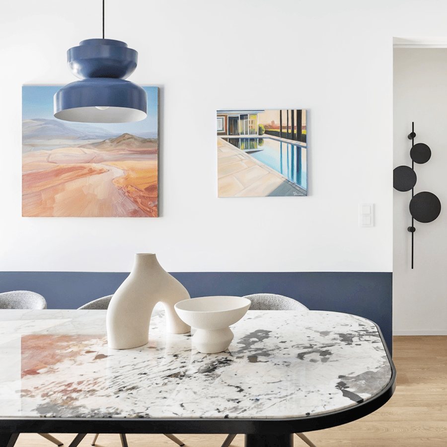 MODULAR PENDANT LIGHT DUSTY BLUE - DYKE & DEAN