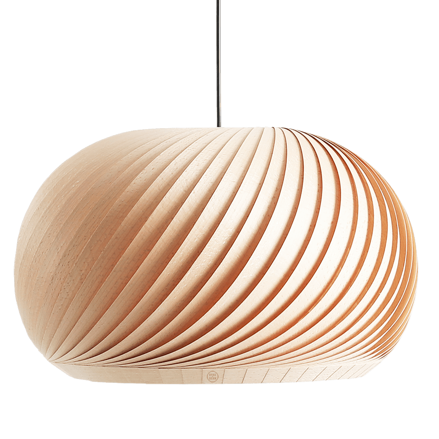 NATURE BEECH WOOD PENDANT LIGHT LARGE - DYKE & DEAN