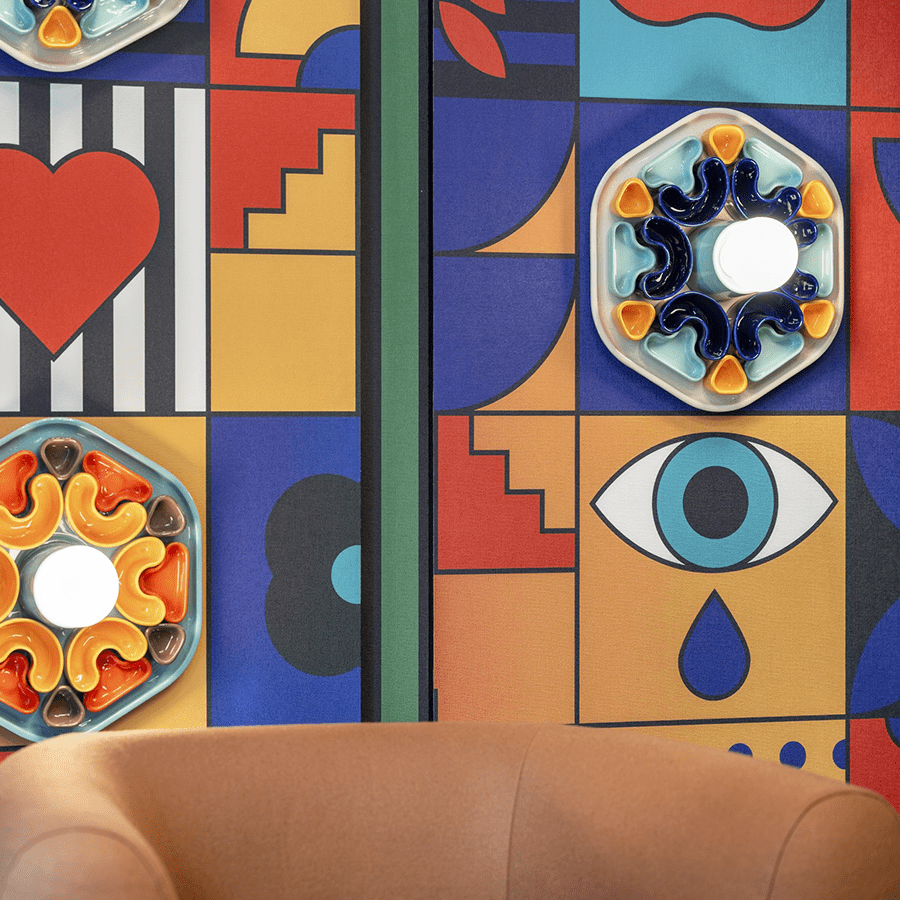 PHYTIA CERAMIC SCONCE WALL LIGHT - DYKE & DEAN