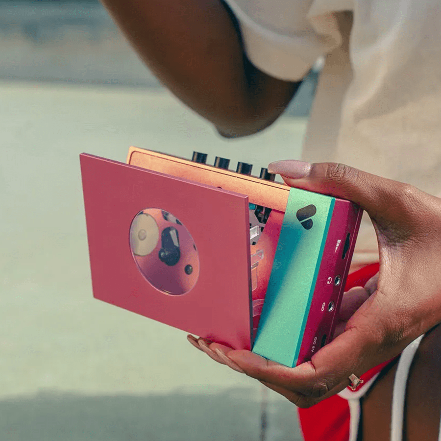 PINK CASSETTE PLAYER - EDITH - DYKE & DEAN