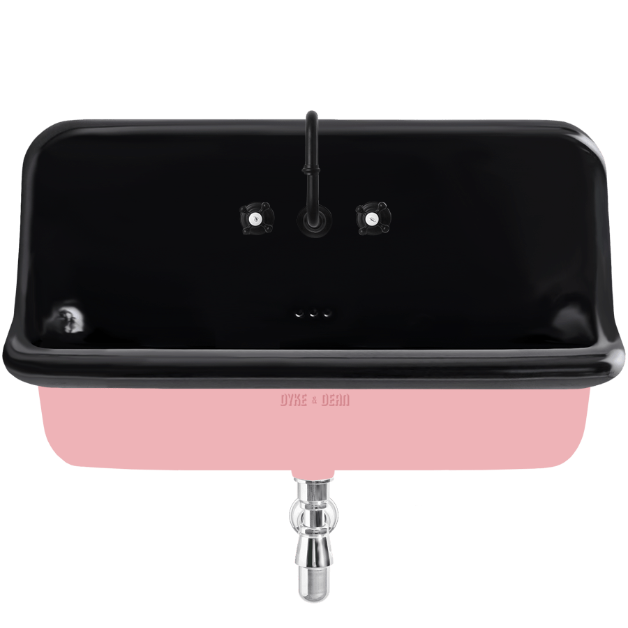 CERAMIC MOUNTED LARGE SINK WITH COLOUR OPTIONS - DYKE & DEAN