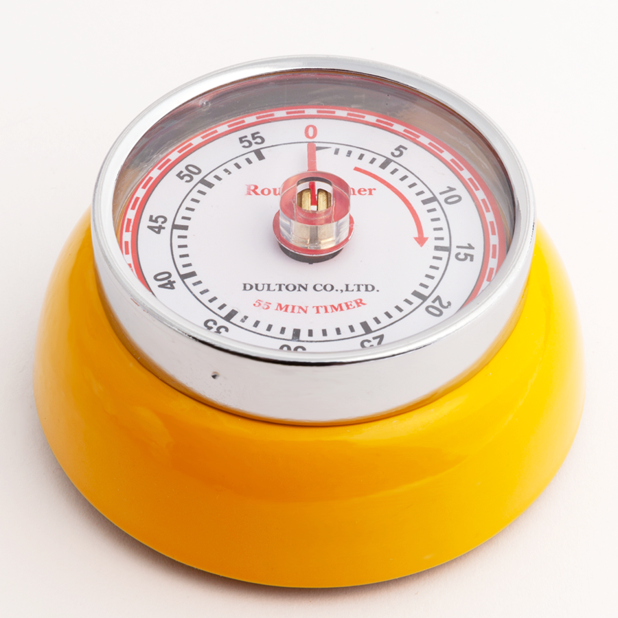 KITCHEN TIMER WITH MAGNET YELLOW