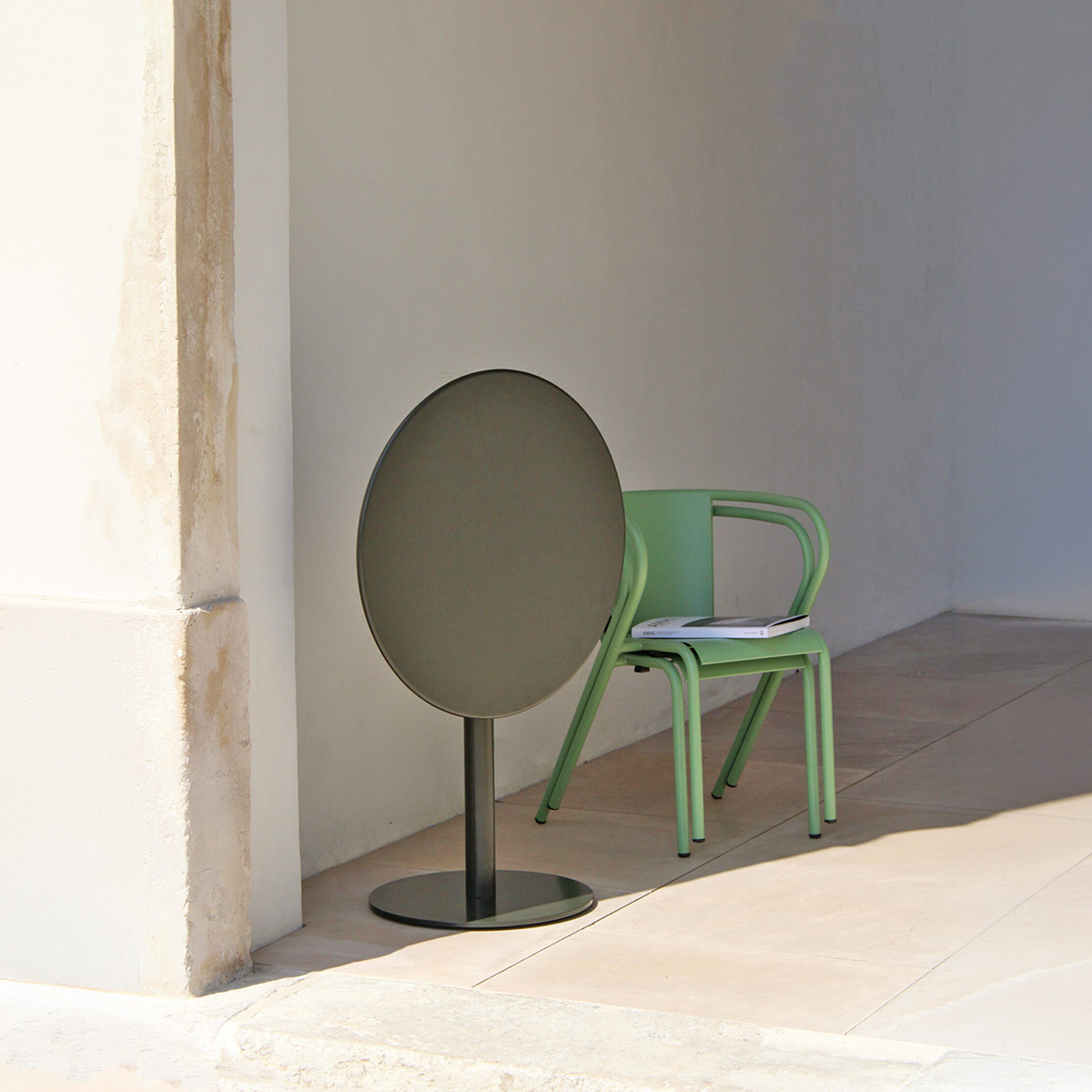 ADICO PLANA ROUND FOLDING HIGH TABLE STEEL