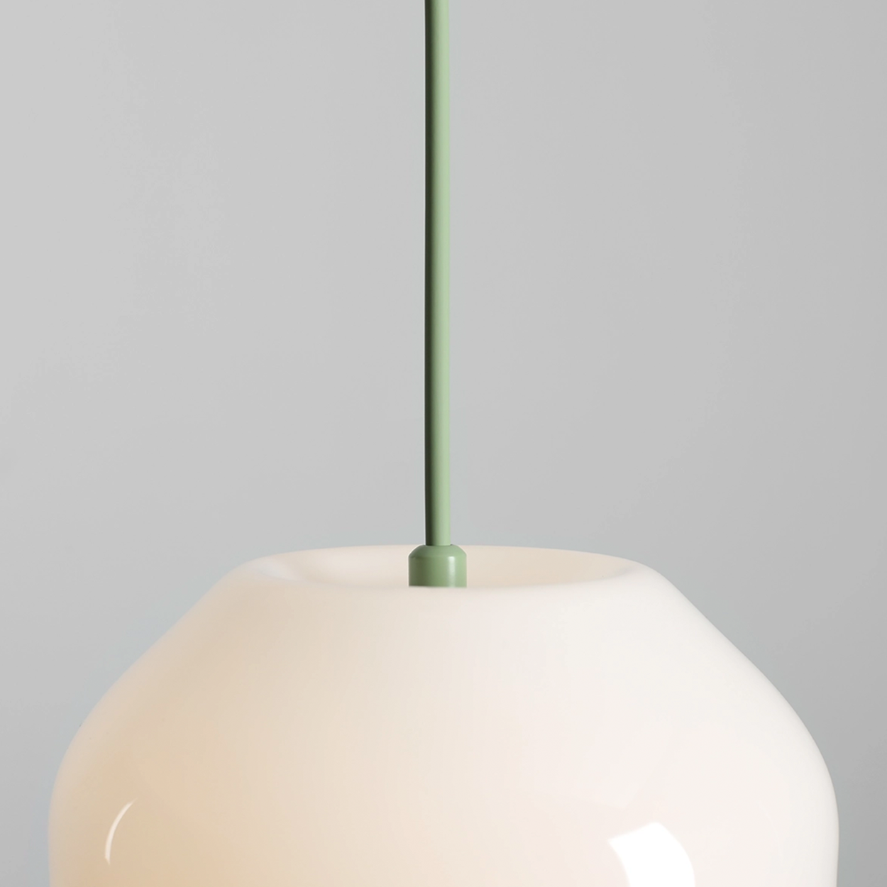 FLASK COTTON WHITE GLASS PENDANT LIGHT SMALL