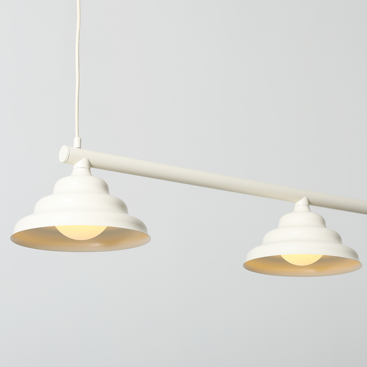 WAVE SUSPENSION BAR PENDANT 4 LIGHT GREEN