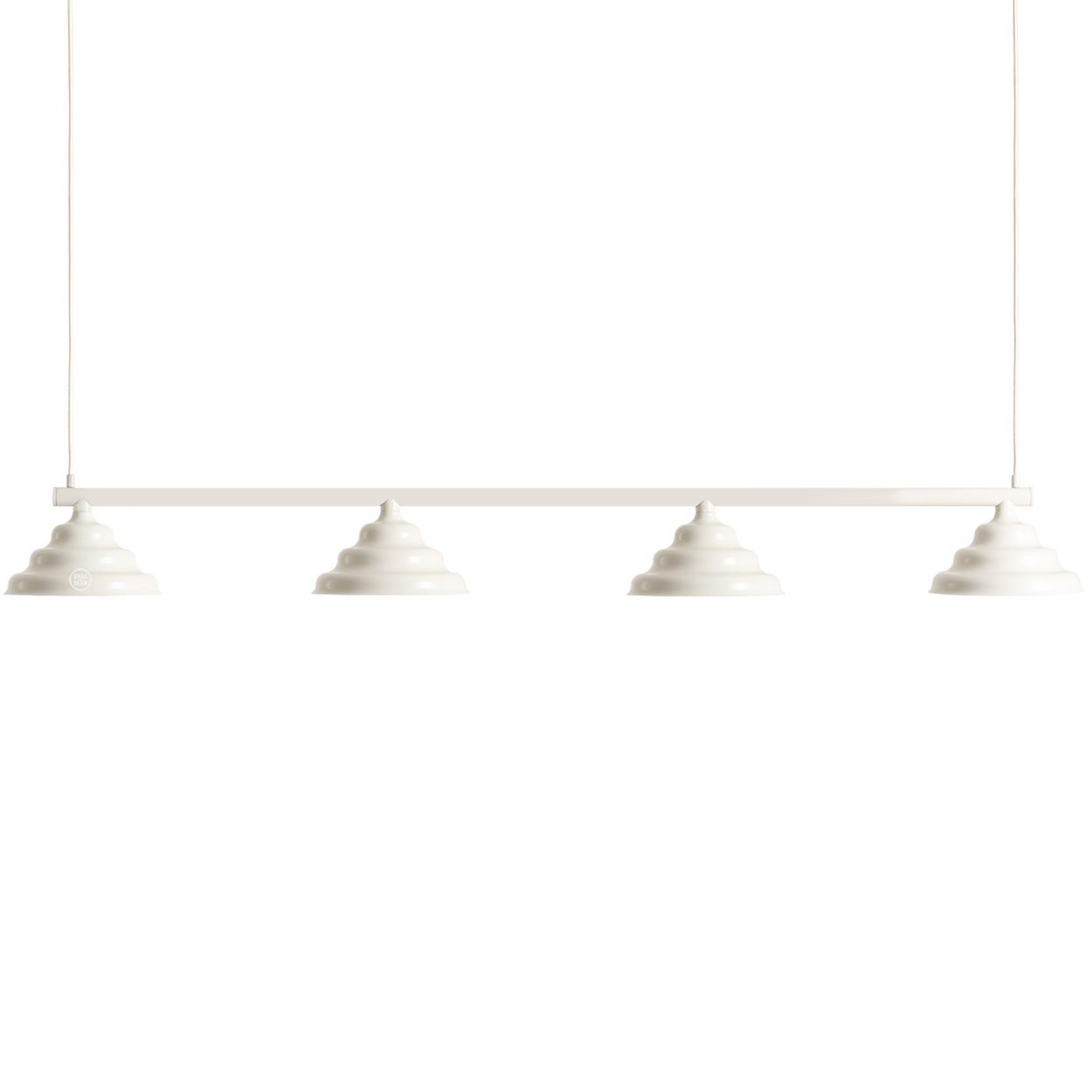 WAVE SUSPENSION BAR PENDANT 4 LIGHT CREAM