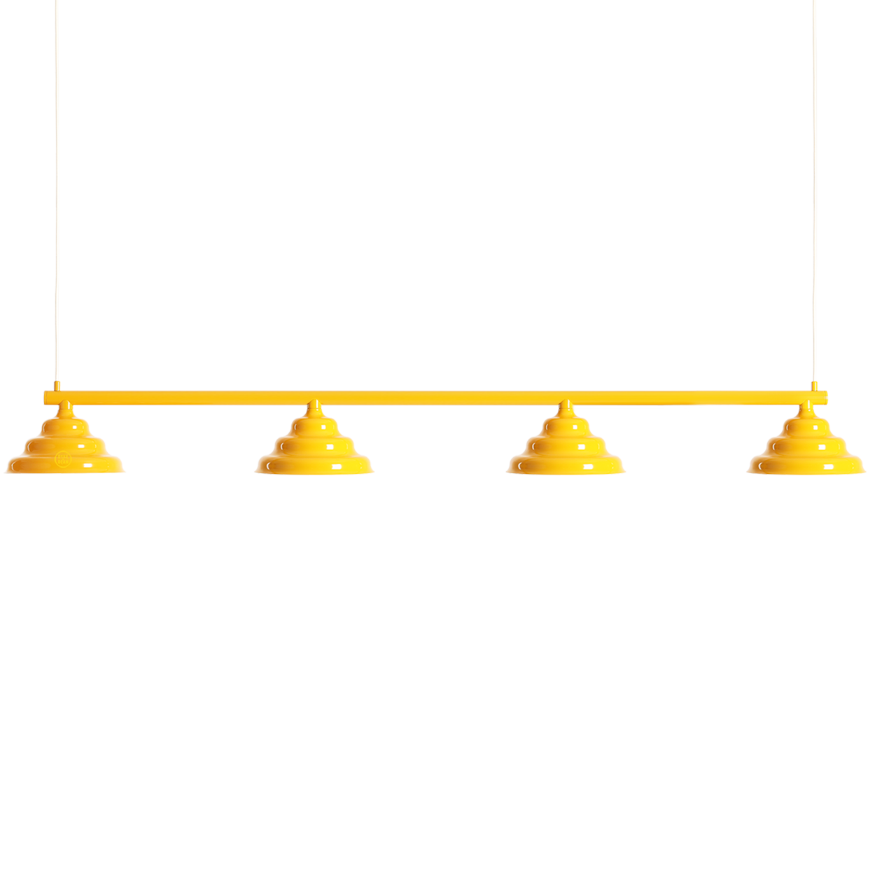 WAVE SUSPENSION BAR PENDANT 4 LIGHT YELLOW