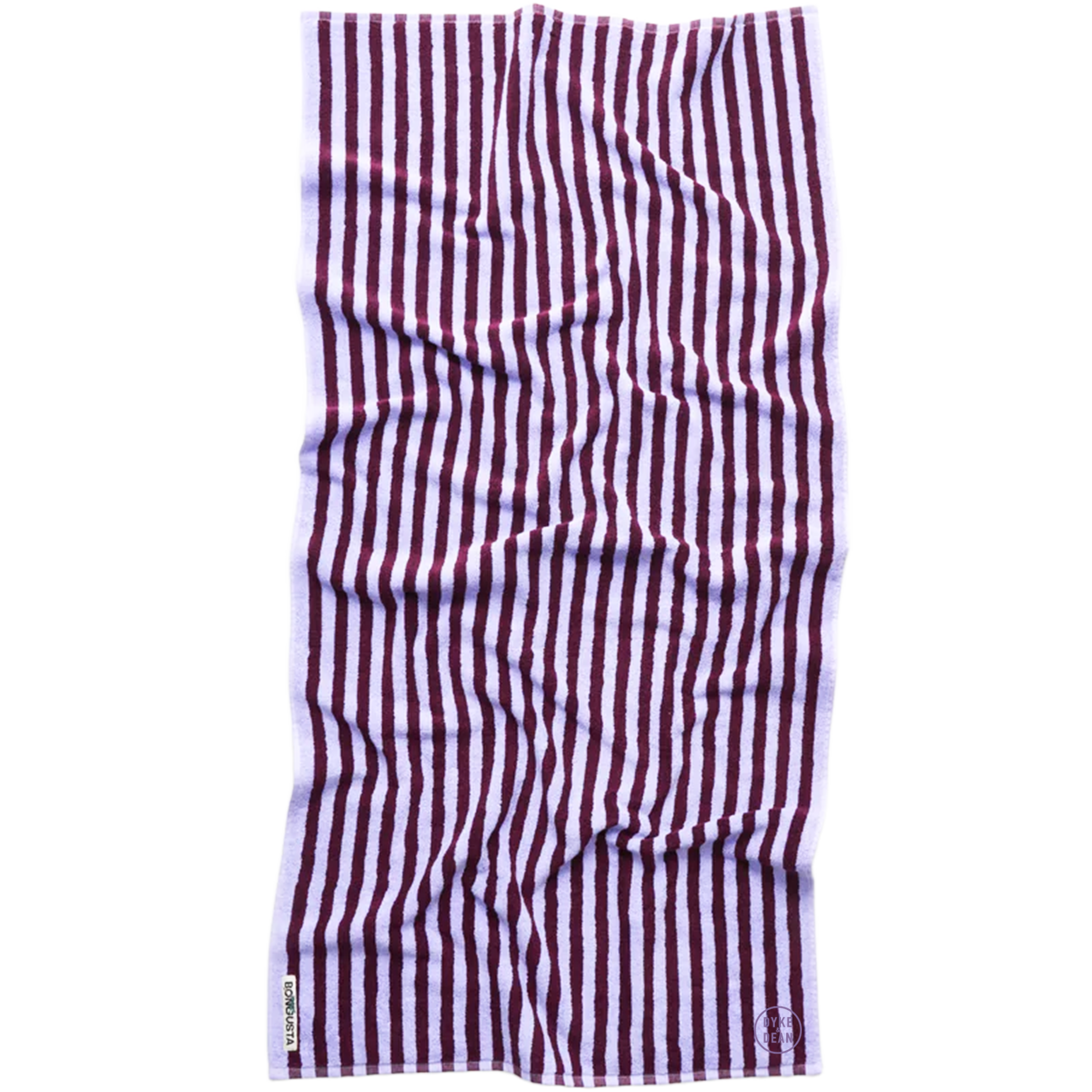 NARAM BATH TOWELS WINE & LAVENDER BLUE