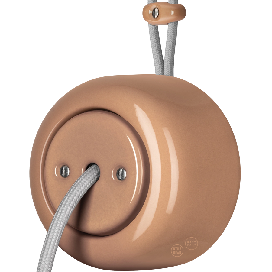 PORCELAIN ROUND SURFACE MOUNTED CABLE GLAND SOCKET DERMA