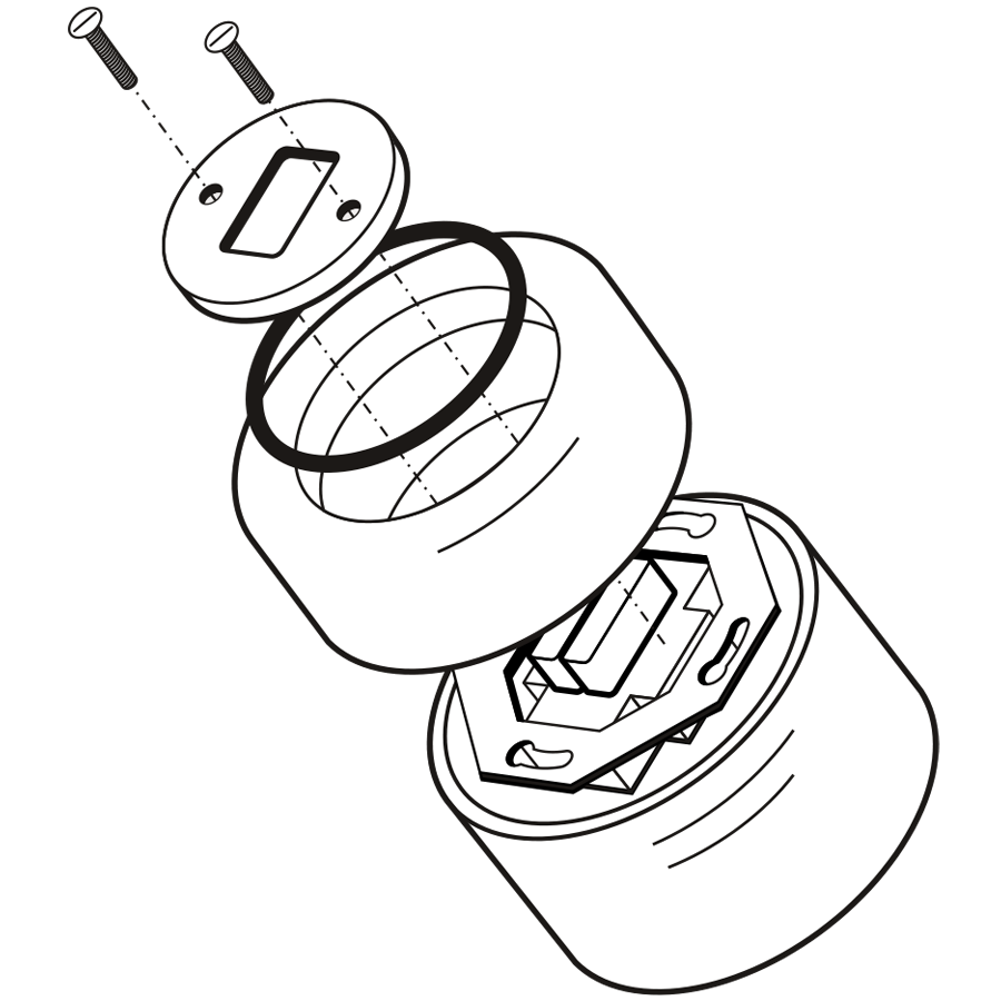 OBERFLÄCHE PORZELLAN WANDLEUCHTE SCHALTER ASCHEGRAU DOPPELT