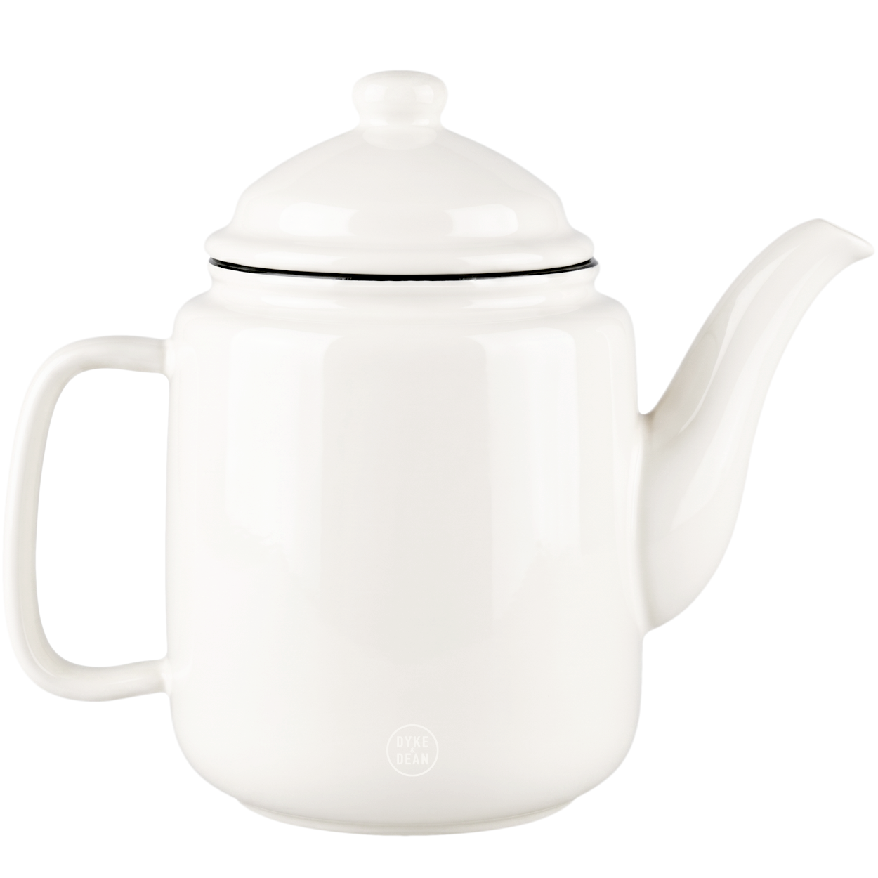 LARGE WHITE CERAMIC TEAPOT