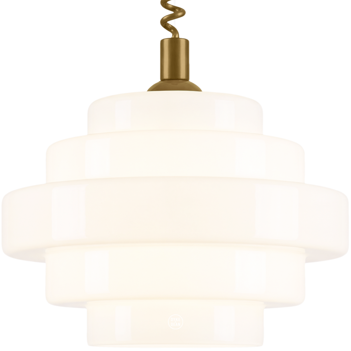 SMALL BAUHAUS OPALINE RETRACTABLE CORD LIGHT