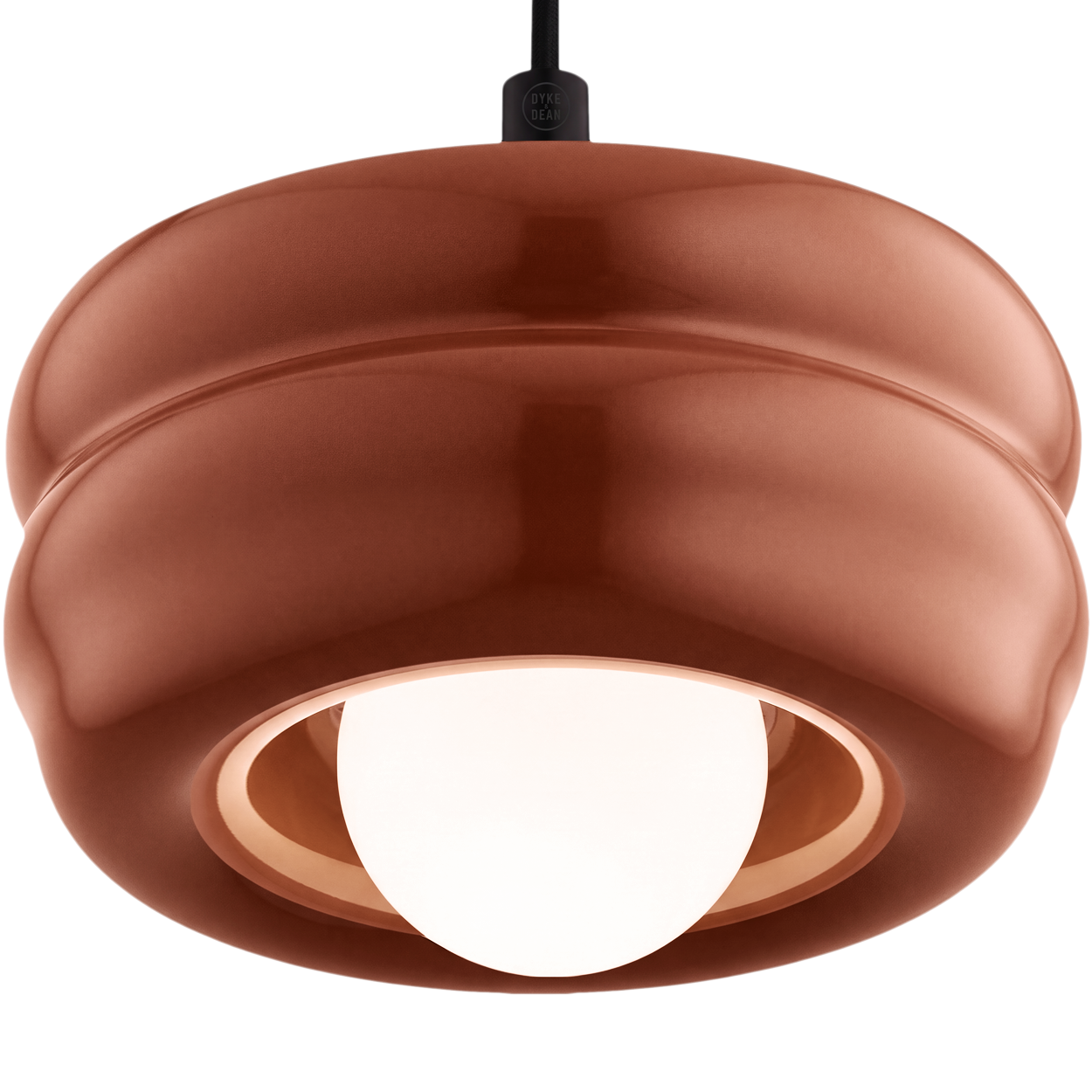 BROWN ORBIT GLASS GLOBE PENDANT LIGHT