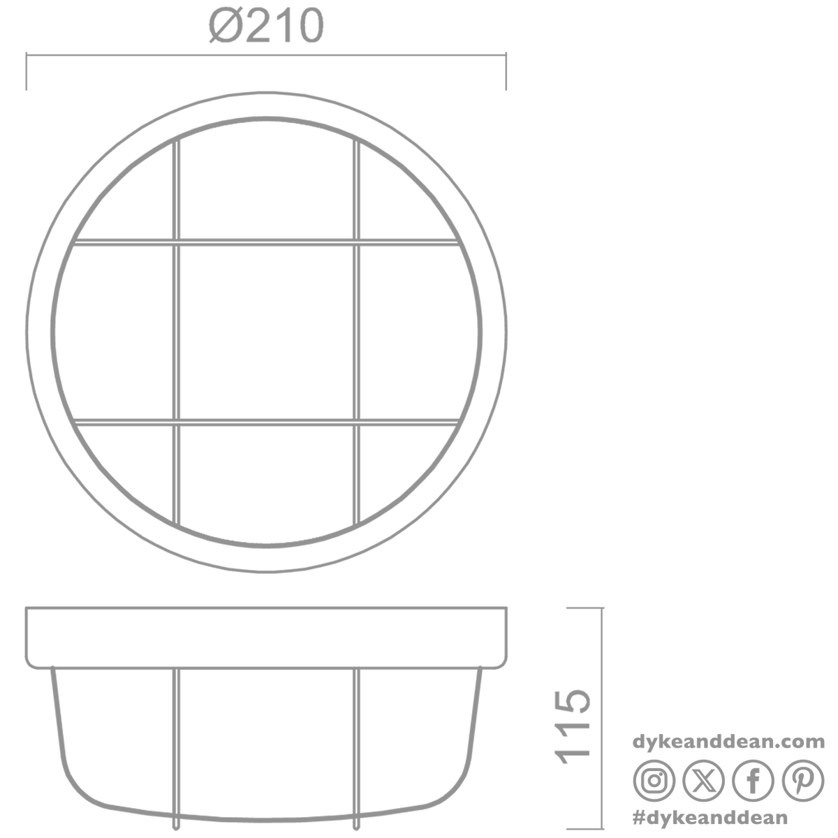 WHITE CAGED INDUSTRIAL ROUND WALL & CEILING BULKHEAD LIGHT