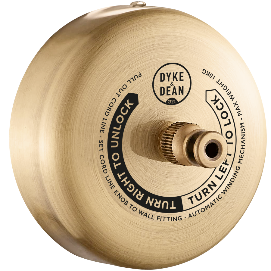 AUSZIEHBARE HOTEL-KLEIDERLEISE AUS GEBÜRSTETEM MESSING