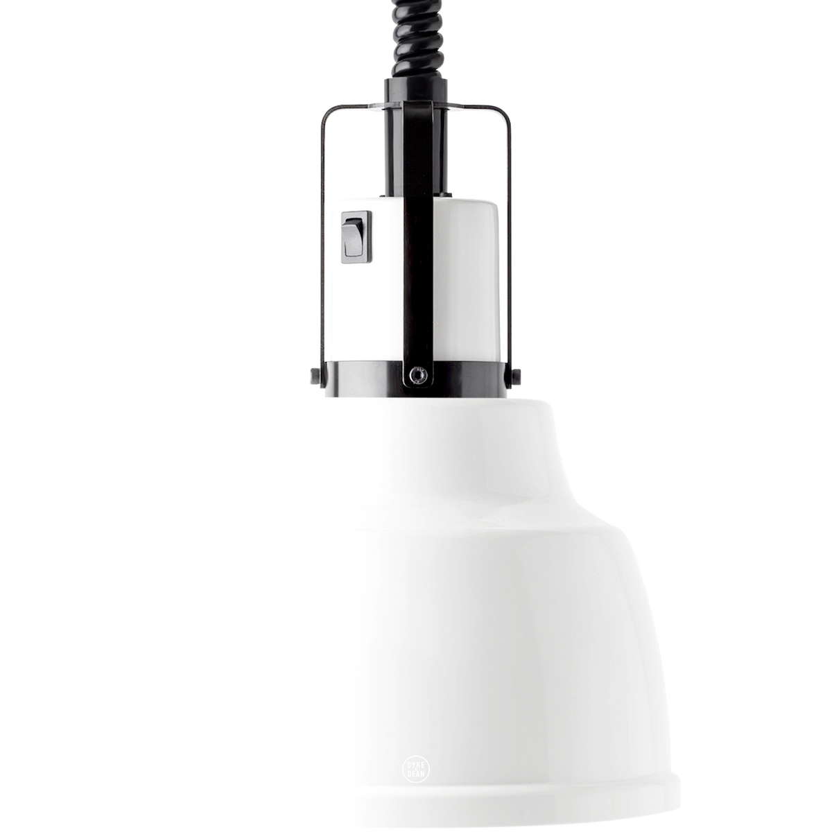 WHITE STAY HOT HEAT LAMP PENDANT FOCUS IO RETRACTABLE CORD