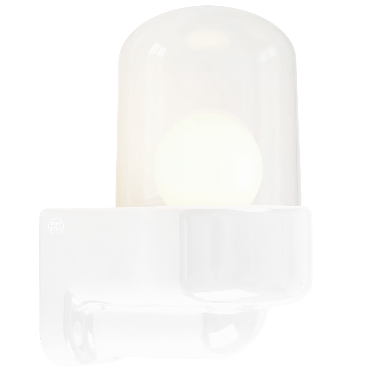 WHITE CLEAR PORCELAIN WATERPROOF SAUNA WALL LIGHT