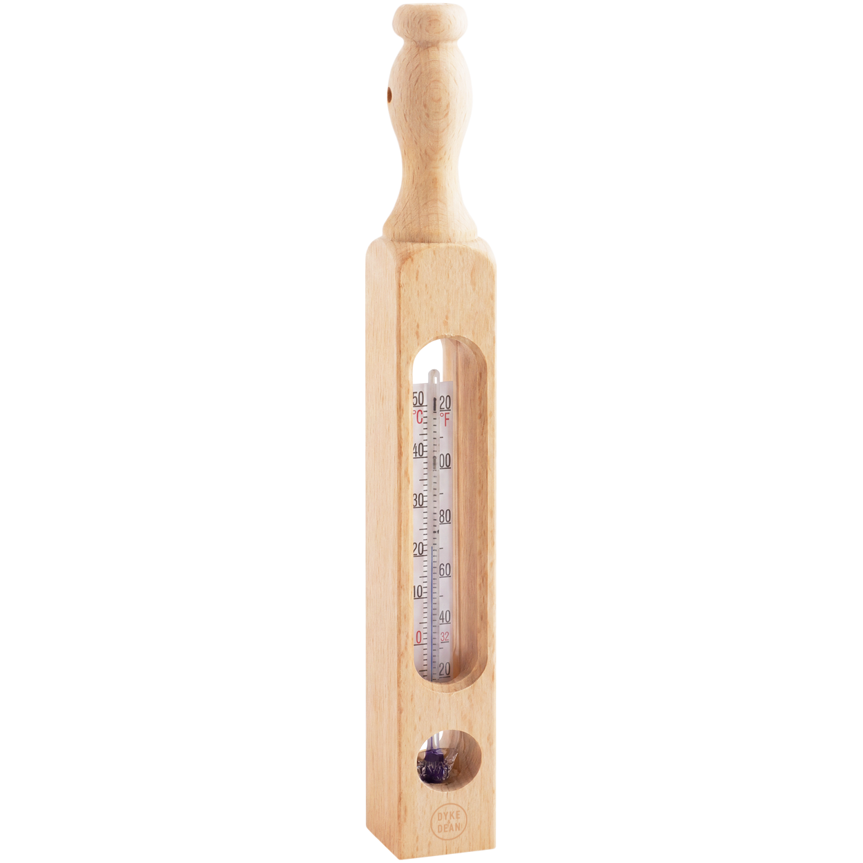 WOODEN BATH THERMOMETER