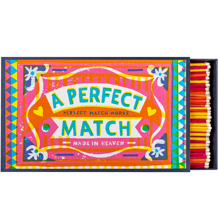A PERFECT MATCH GIANT LUXURY SAFETY MATCHES - DYKE & DEAN