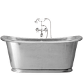 ANTICA ENAMEL CAST IRON BATHTUB STAINLESS STEEL - DYKE & DEAN