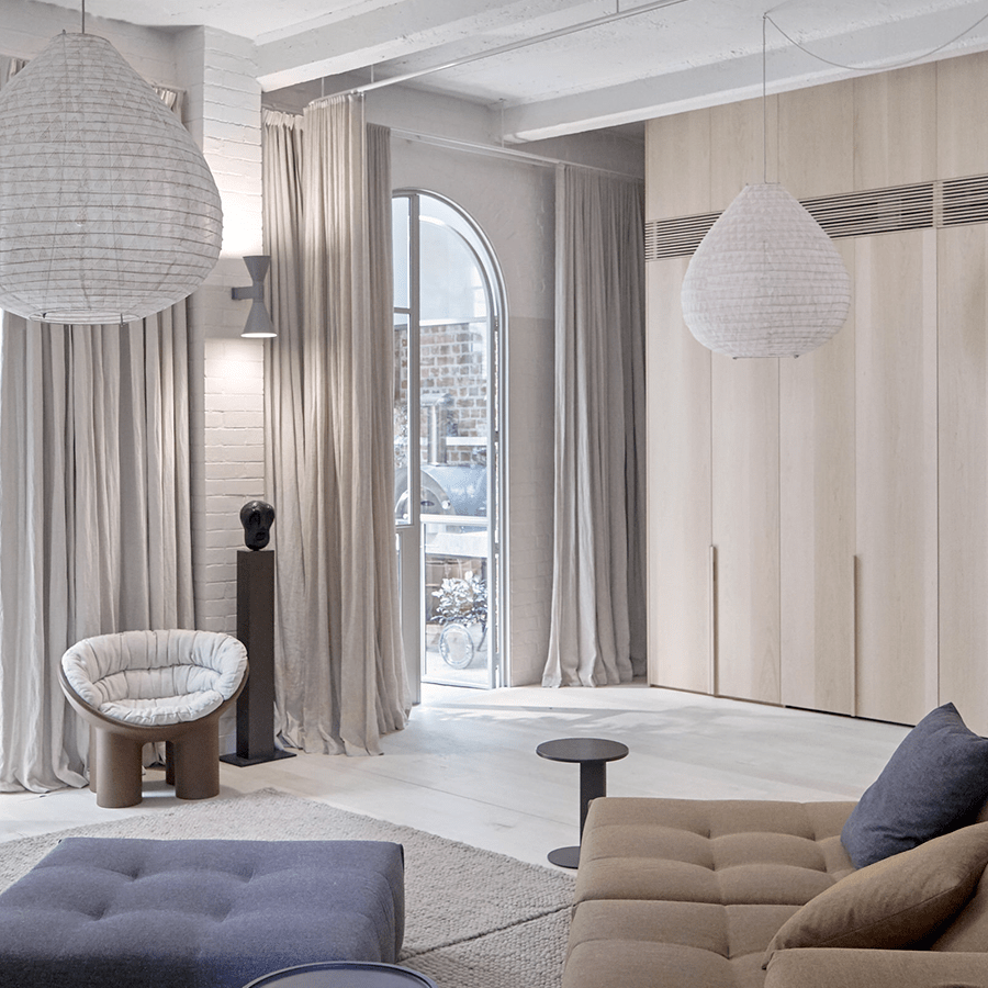 BALI LINEN LIGHT SHADE 35CM - DYKE & DEAN