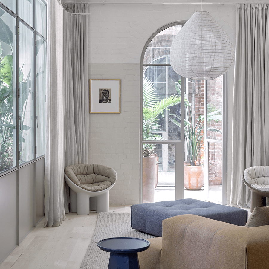 BALI LINEN LIGHT SHADE 60CM - DYKE & DEAN