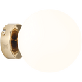 BALL GLOBE OPAL WALL CEILING LIGHT GOLD - DYKE & DEAN