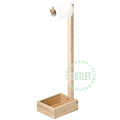 BAMBOO FREESTANDING TOILET ROLL HOLDER OUTLET - DYKE & DEAN