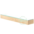BAMBOO SLIMLINE SHELF WITH GLASS TOP OUTLET - DYKE & DEAN