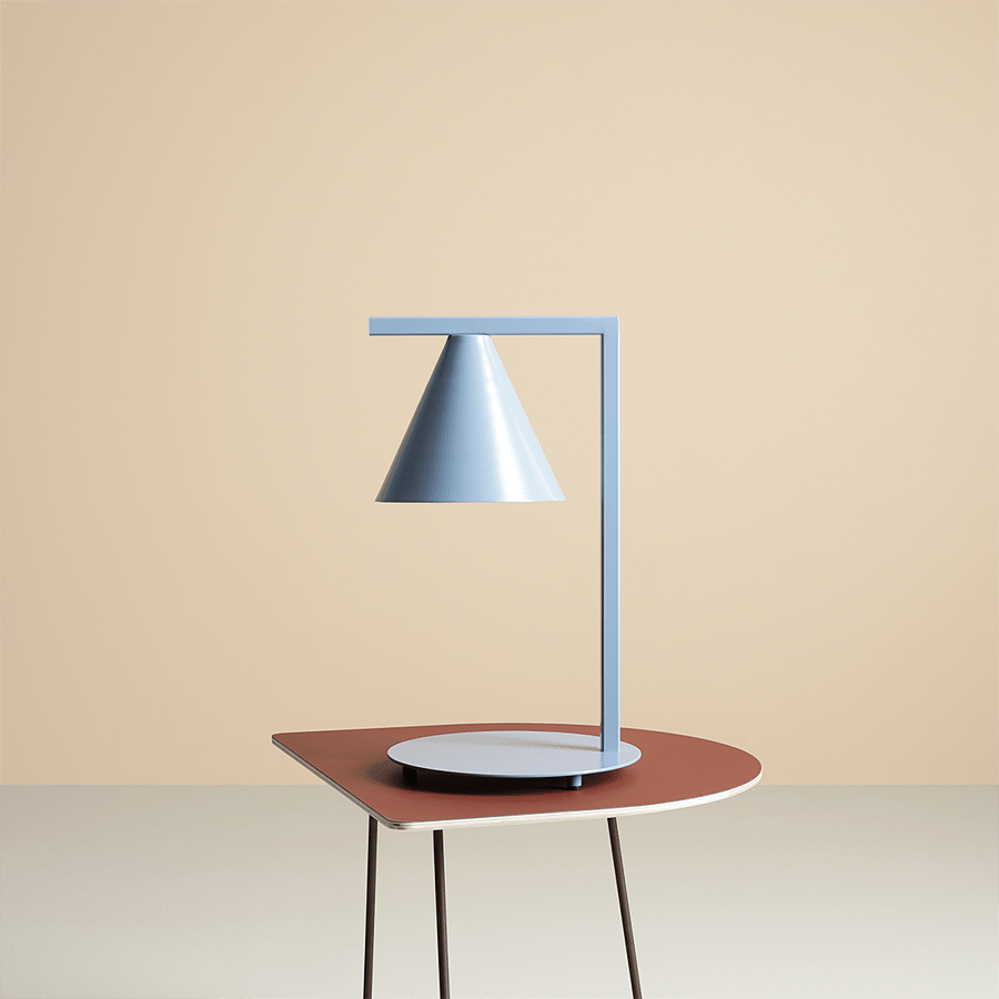 BATON CONE TABLE LIGHT DUSTY BLUE - DYKE & DEAN