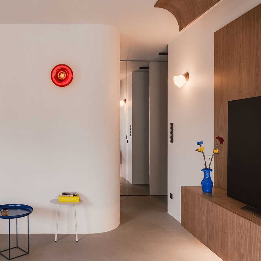 BLACK CERAMIC REARWIRED ANGLED LAMPS - DYKE & DEAN