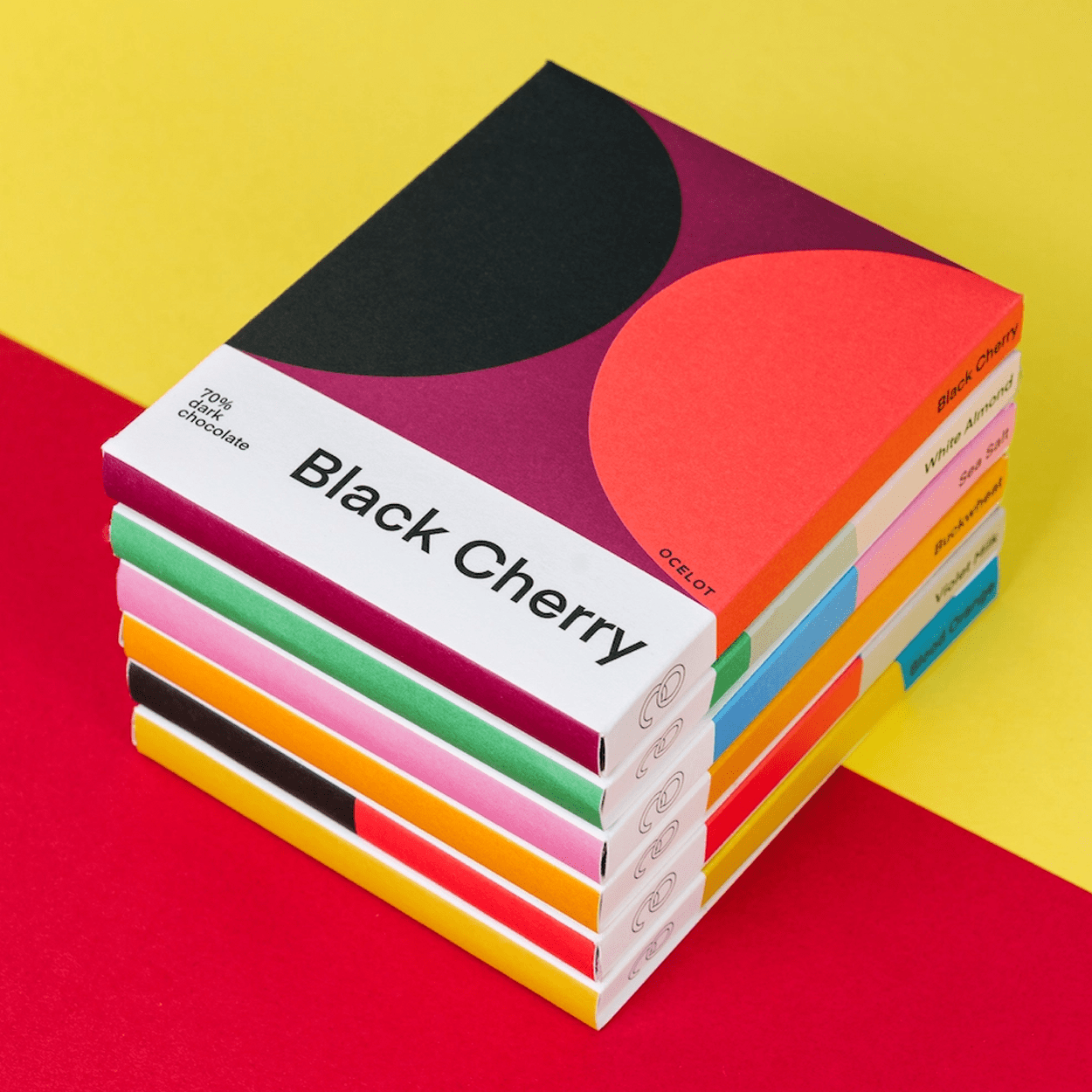 BLACK CHERRY ORGANIC 70% DARK CHOCOLATE BAR - DYKE & DEAN