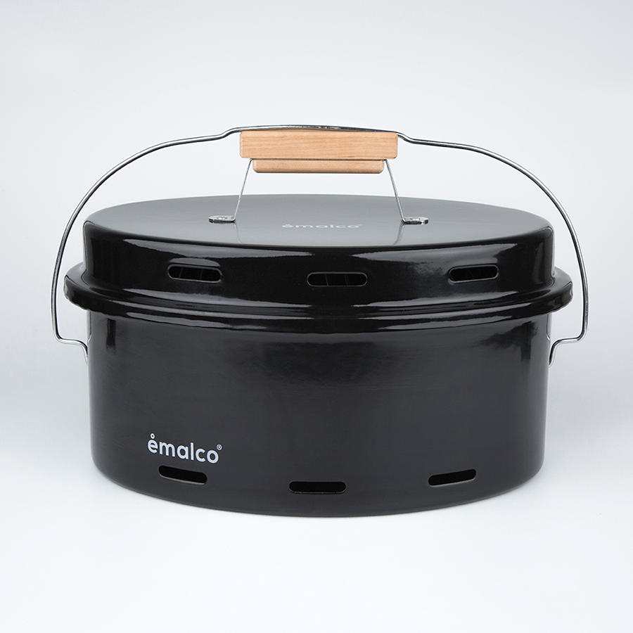 BLACK ENAMEL BARBEQUE - DYKE & DEAN