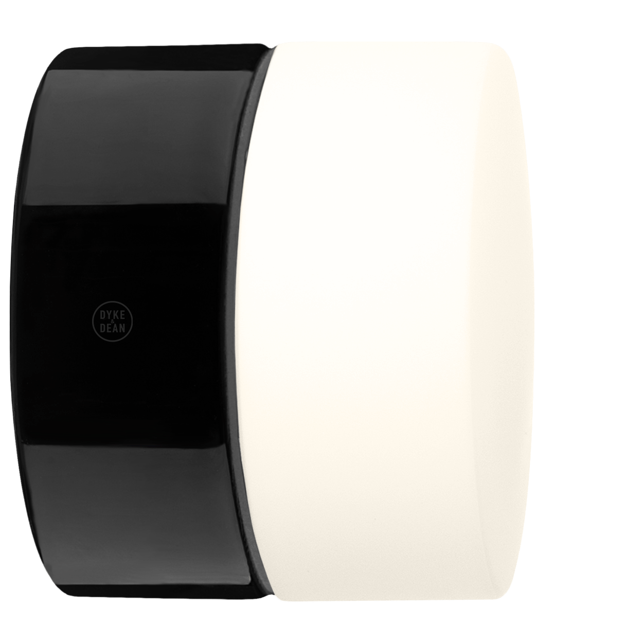 BLACK PORCELAIN WATERPROOF WALL DISC LIGHT - DYKE & DEAN