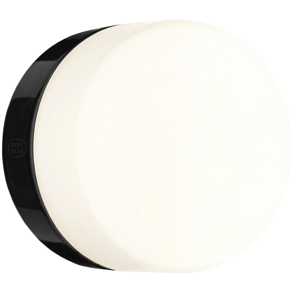 BLACK PORCELAIN WATERPROOF WALL DISC LIGHT - DYKE & DEAN