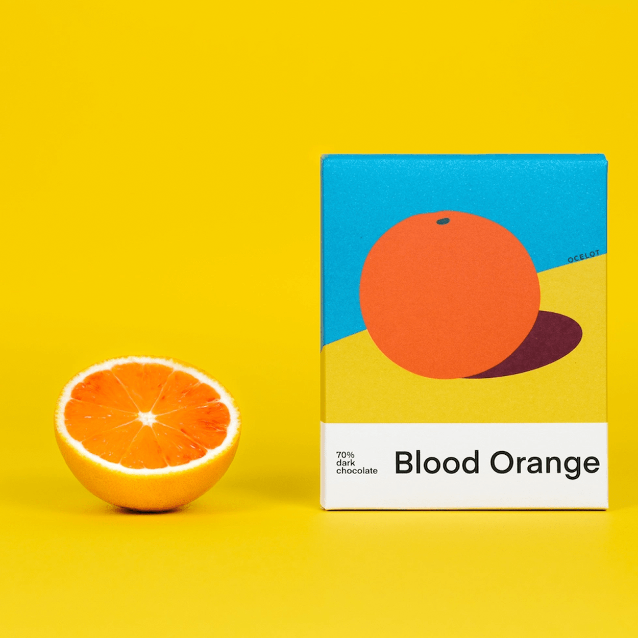 BLOOD ORANGE ORGANIC 70% DARK CHOCOLATE BAR - DYKE & DEAN