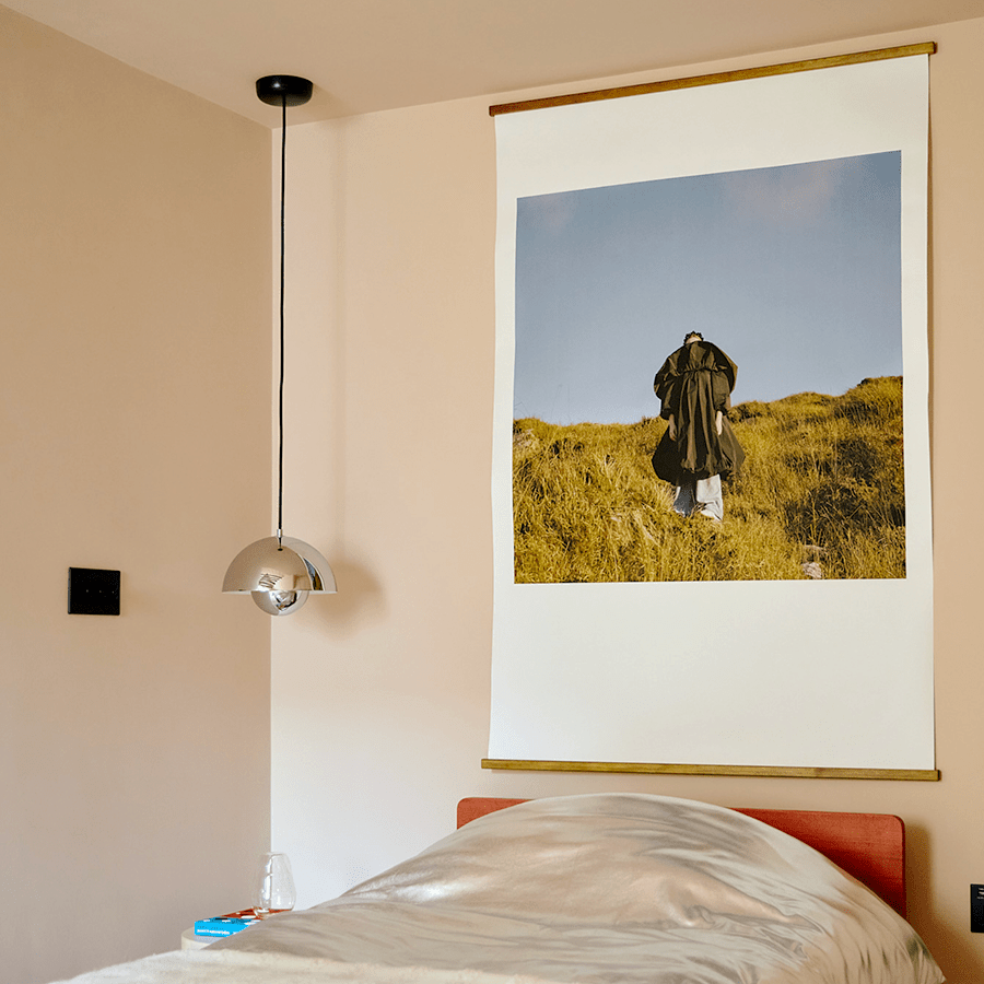 BLOOM POT PENDANT LAMP CHROME LARGE - DYKE & DEAN