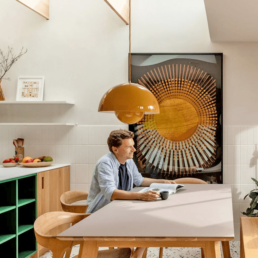 BLOOM POT PENDANT LAMP PINK LARGE - DYKE & DEAN