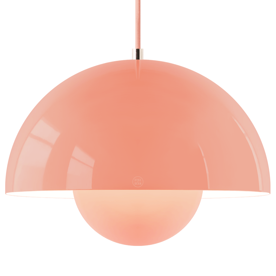 BLOOM POT PENDANT LAMP PINK LARGE - DYKE & DEAN