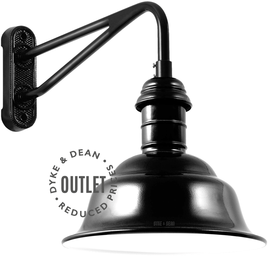 BOLICH DORTMUND BLACK WALL LIGHT OUTLET - DYKE & DEAN