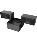 BRIONVEGA BLACK TOTEM RR231 SOUND SYSTEM - DYKE & DEAN