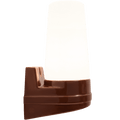 BROWN PORCELAIN WATERPROOF SWEDISH WALL LIGHT - DYKE & DEAN