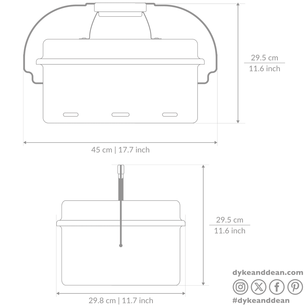 BURGUNDY ENAMEL BARBEQUE - DYKE & DEAN